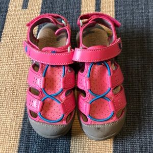 See Kai Run Pink Closed Toe Water-Friendly Sandals